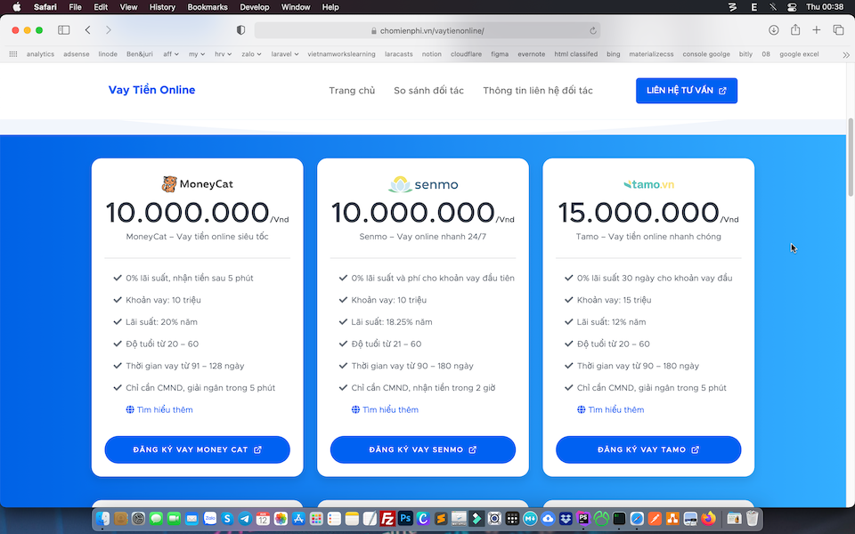 Landing Page Vay Tiền Online